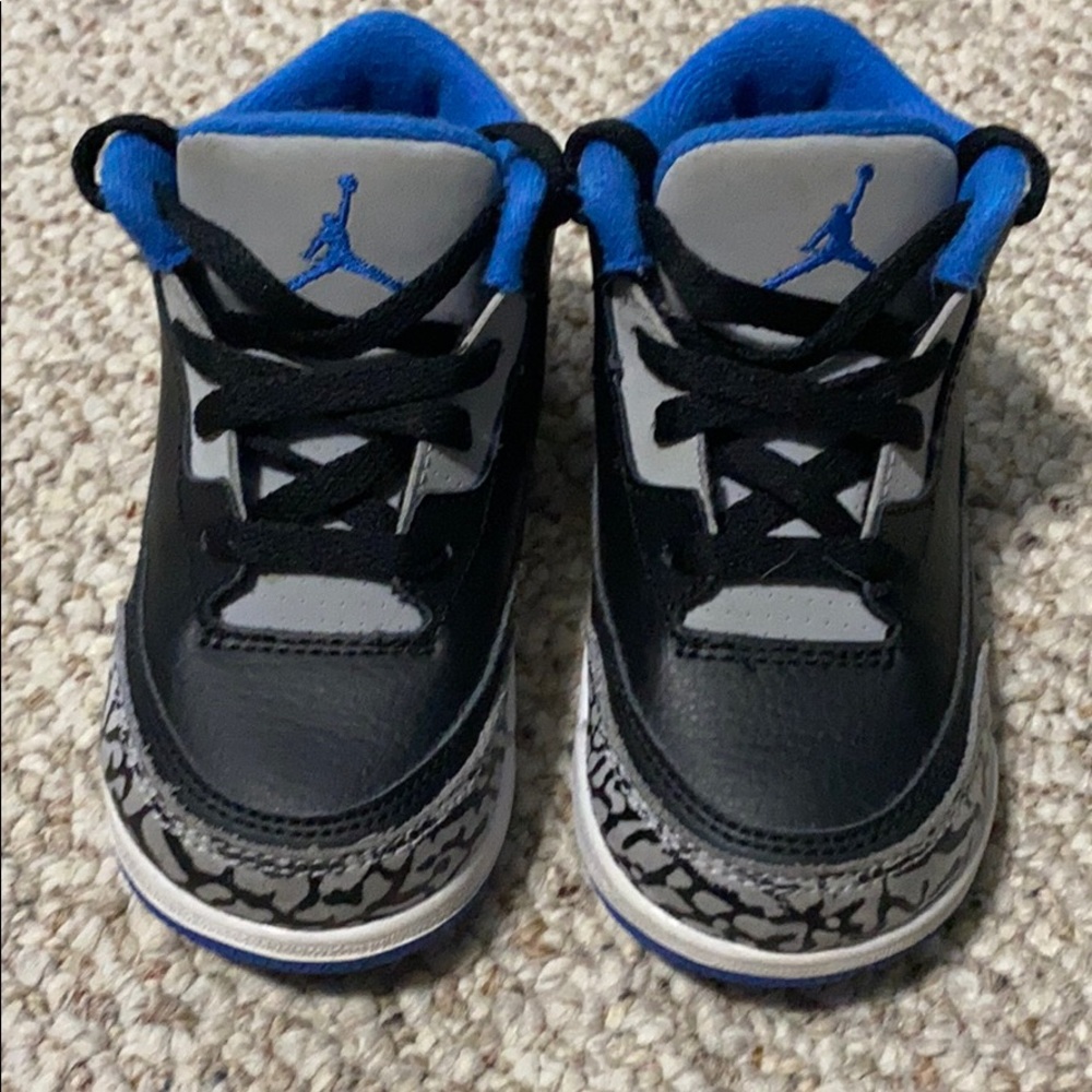Jordan’s. Blue, gray, & black